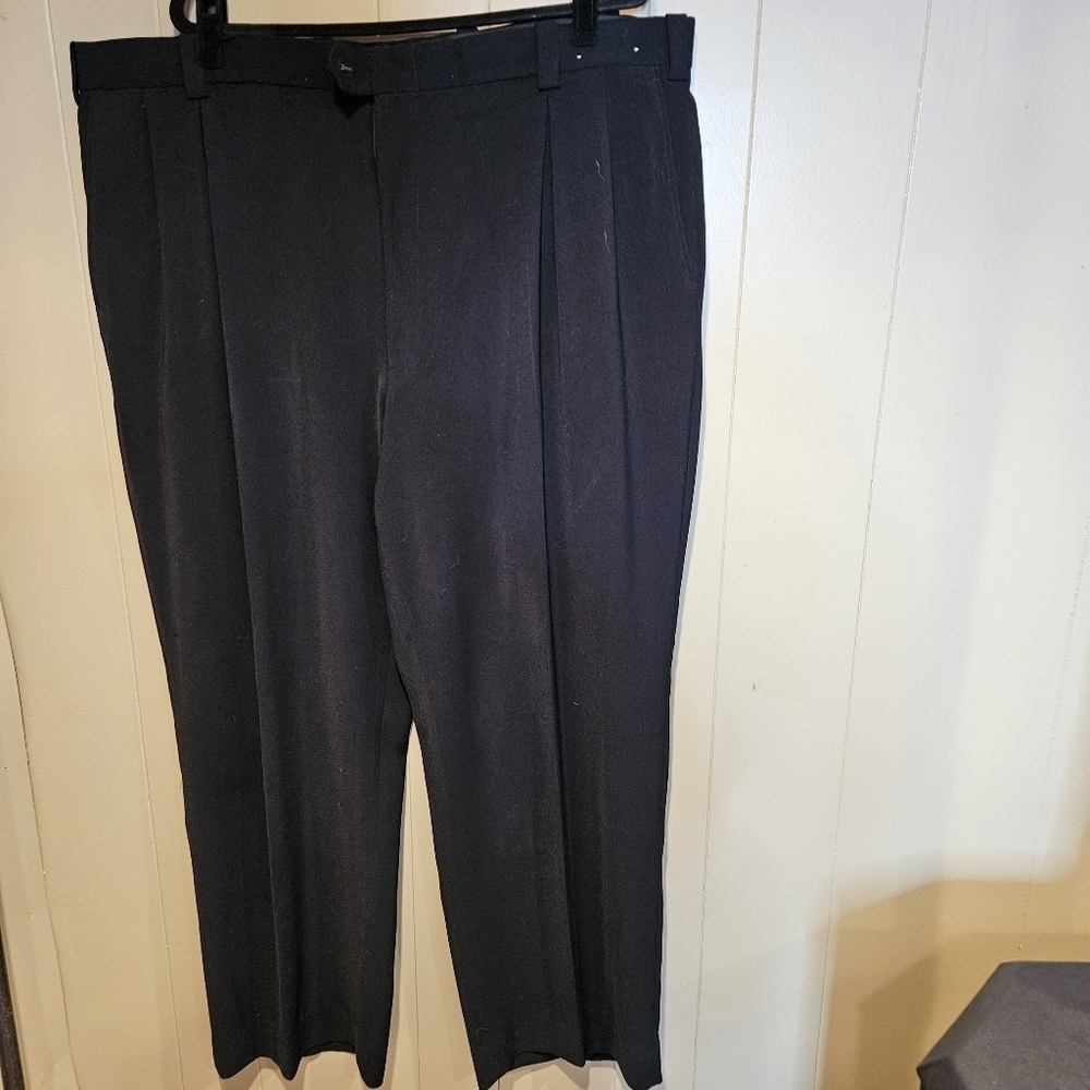 Franco Tossi  Slack, Mens, Size 44, Black, Tailored Dress ,  Business, Formal,